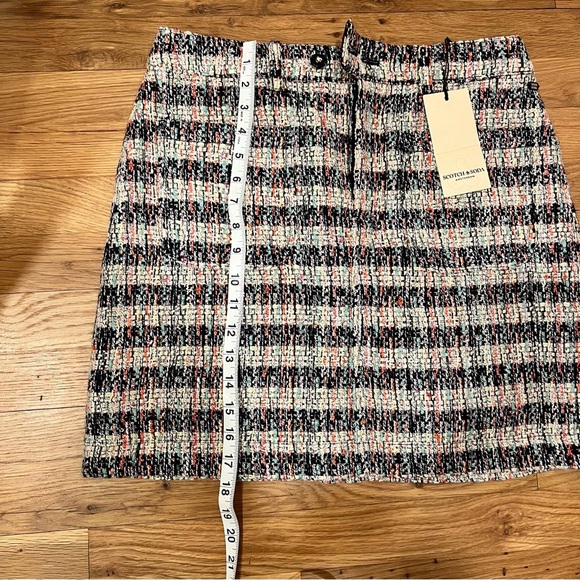 Scotch & Soda | Tweed Patch Pocket | Mini Skirt | Sz M | Tweed Skirt | NWT - Picture 8 of 12